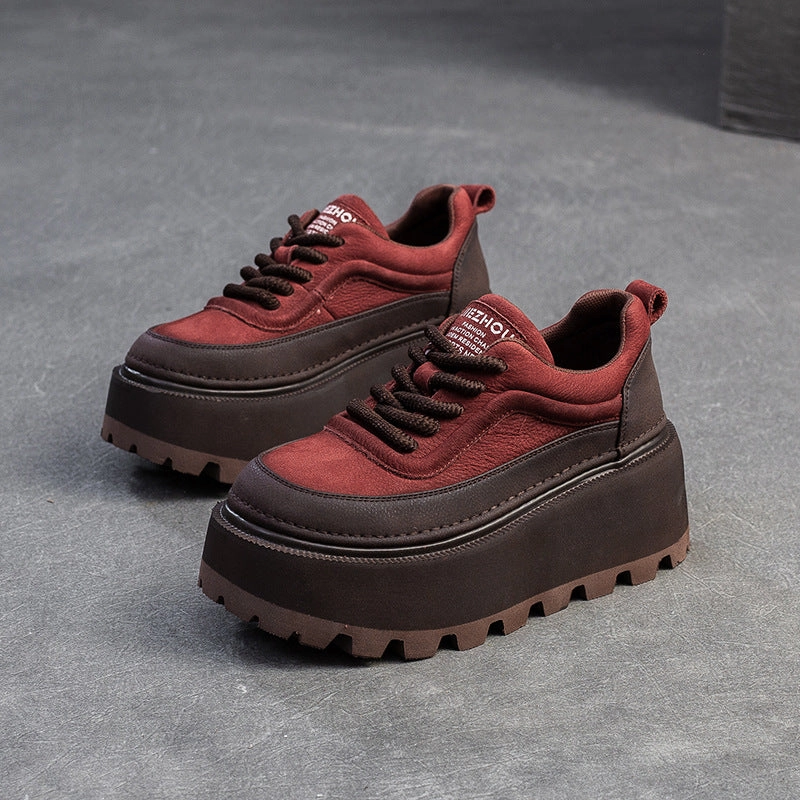 Originals Superstar Casual Shoes Women Retro Leather Chunky Platform Casual Shoes