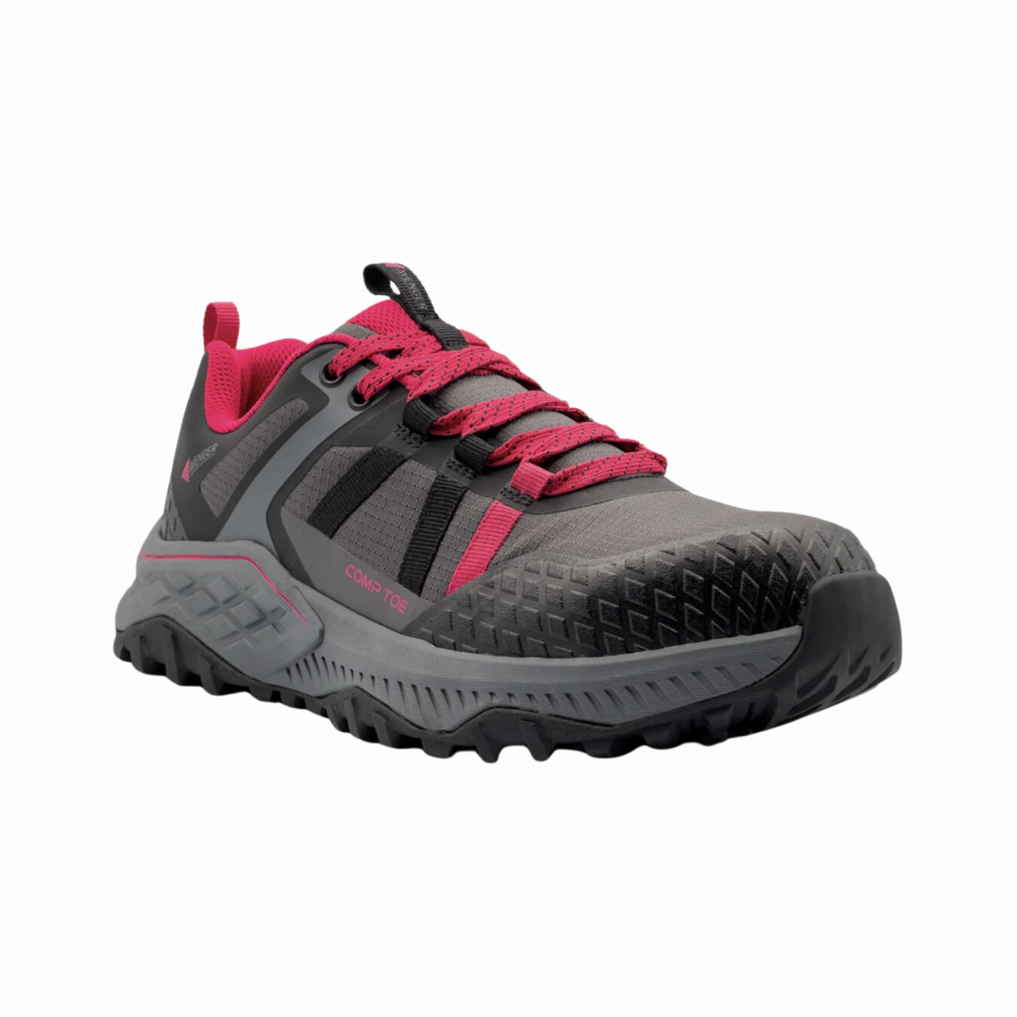 Athletic Trail Shoes Women's Aero Trail (Composite Toe) - Grey/Magenta (B Width)