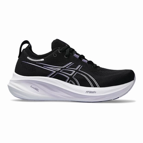 Asics Dynamic Duomax Running Shoes Women's Asics GEL-Nimbus 26, Black/Dusty Purple, 13 B Medium