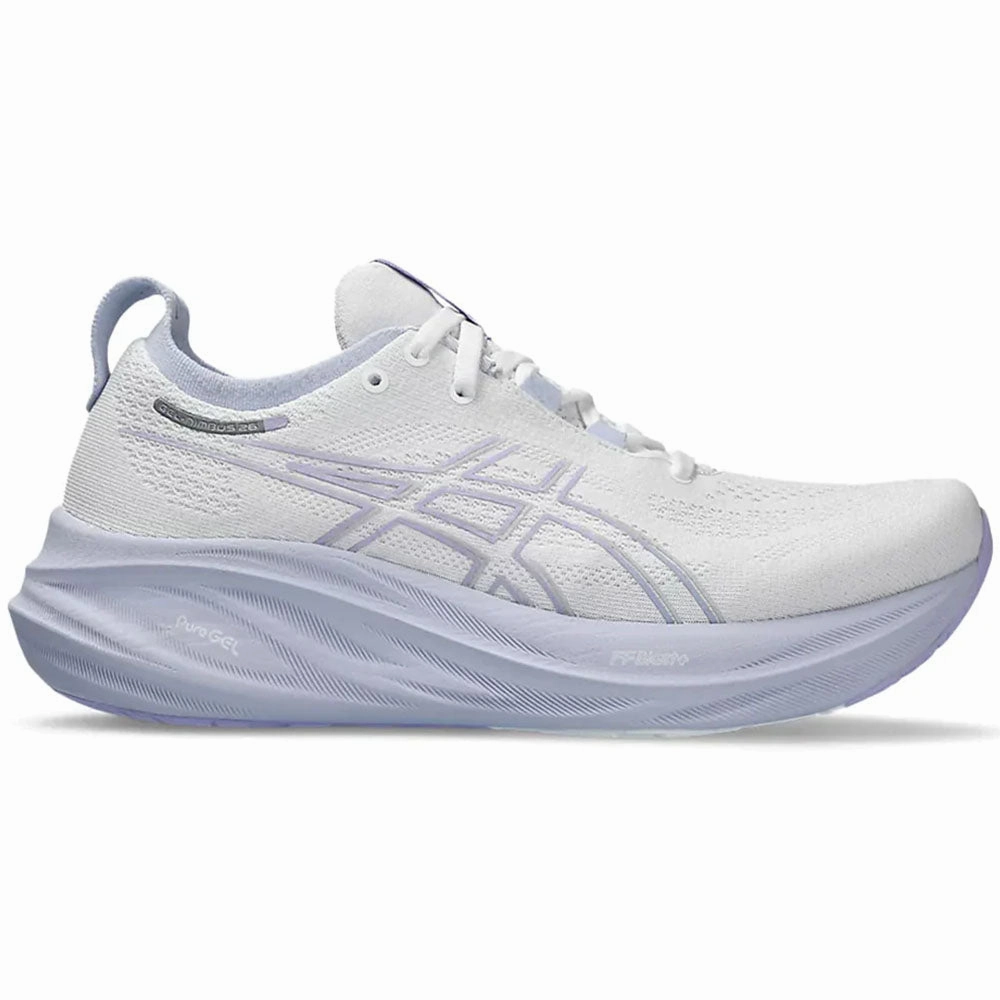 Women's Asics Gel-Nimbus 26, White/Fresh Air, 5.5 B Medium Asics Haikyuu Shoes
