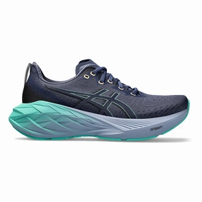 Women's Asics Novablast 4, Thunder Blue/Blue Expanse, 6.5 B Medium Asics Gel Blade Badminton Shoes