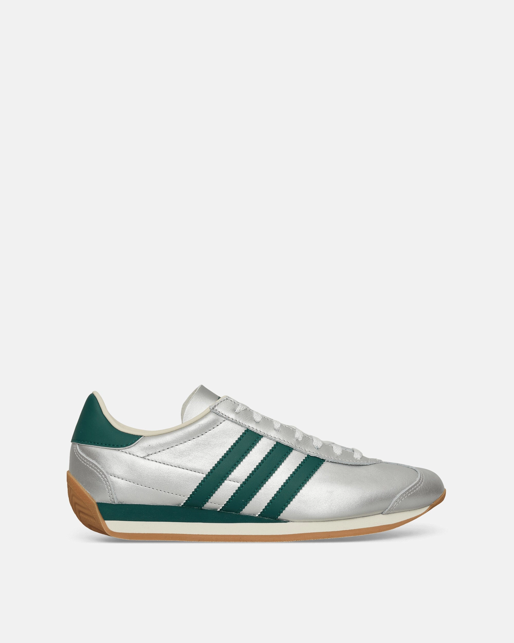 Women's Country OG Sneakers Silver Metallic / Collegiate Green Adidas Shoes Online