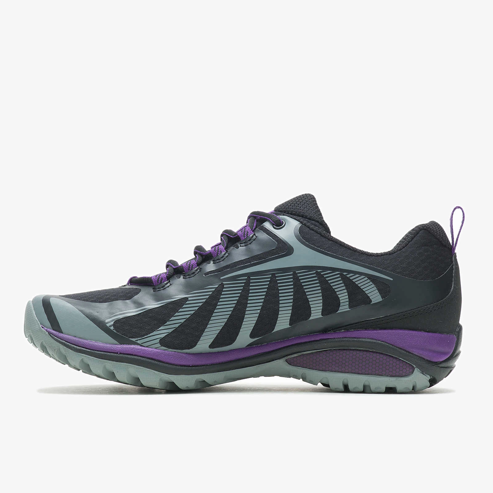 Women's Merrell Siren Edge 3 Wide Width Black/Acai Best Trail Running Shoe 2019
