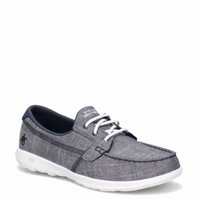 Women's Skechers, GOwalk Lite - Isla Boat Shoe - Wide Width Slip On Canvas Shoe