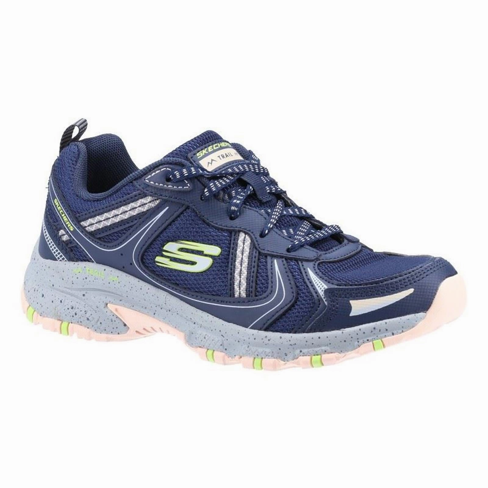 Best Waterproof Trail Shoes Women's Wide Fit Skechers 149820 Hillcrest Vast Adventure Sneakers - Navy/Grey