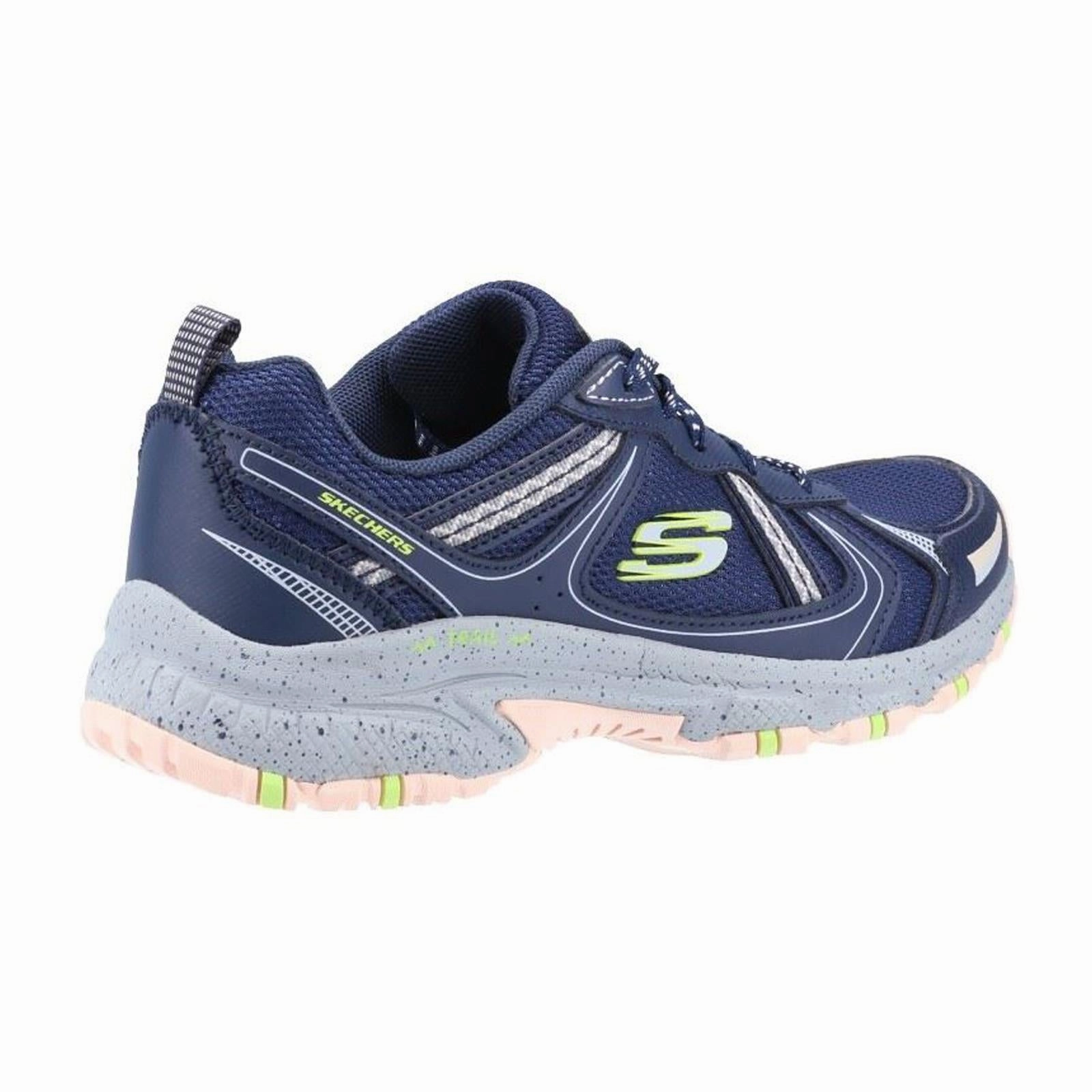 Best Brand For Trail Running Shoes Women's Wide Fit Skechers 149820 Hillcrest Vast Adventure Sneakers - Navy/Grey