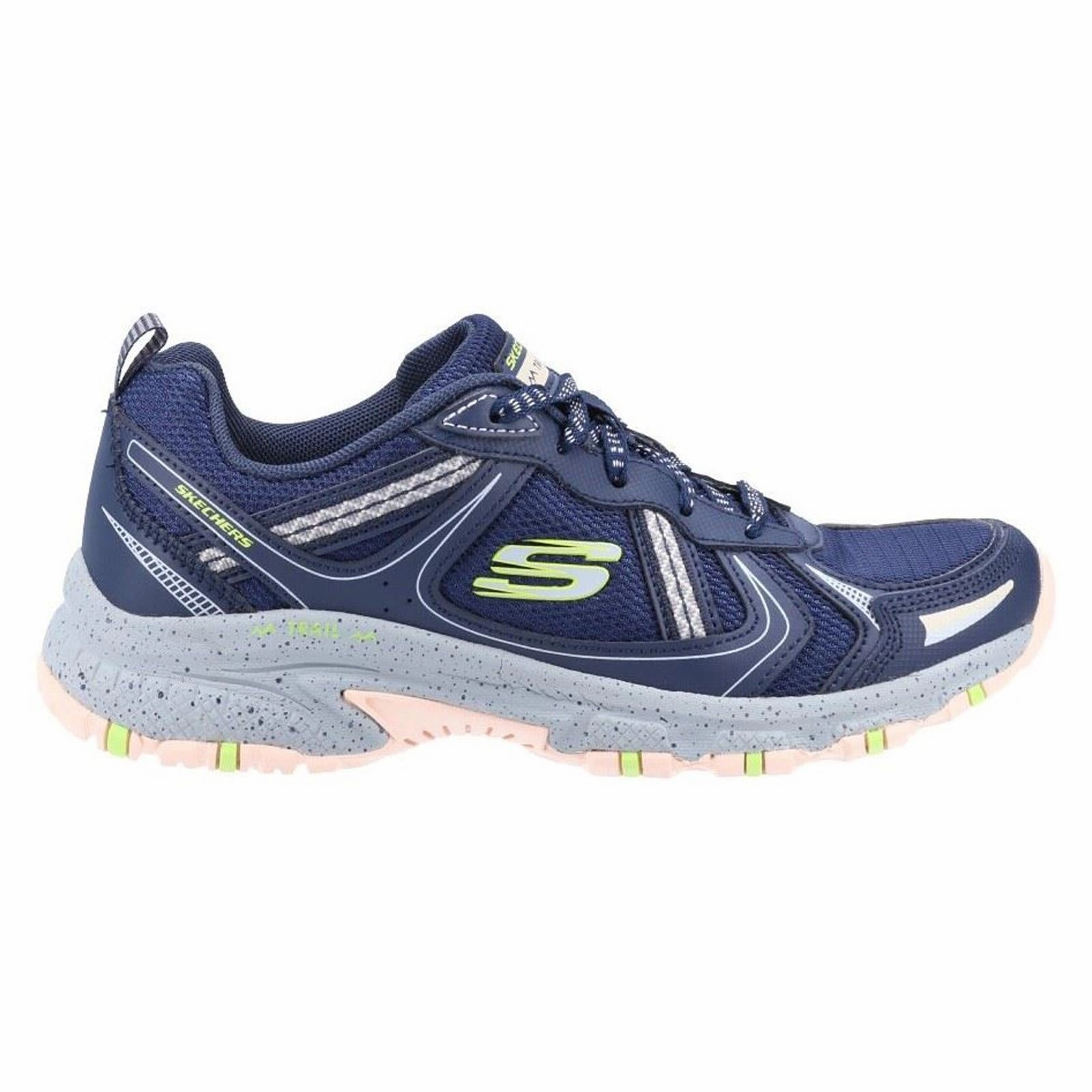 Women's Wide Fit Skechers 149820 Hillcrest Vast Adventure Sneakers - Navy/Grey Terraclaw Trail Running Shoe