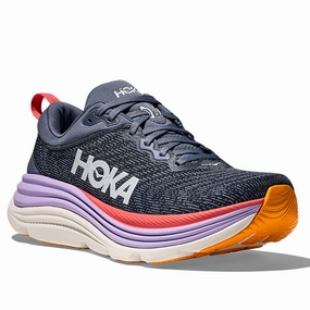 Under 100 Womens Hoka Gaviota 5 in Anchor/Grapefuit