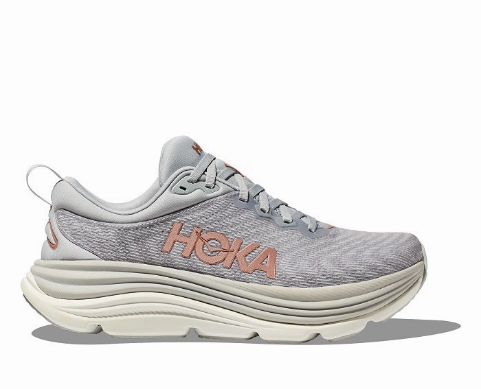 Today Show Shoes Womens Hoka Gaviota 5 in Harbor Mist/Rose Gold
