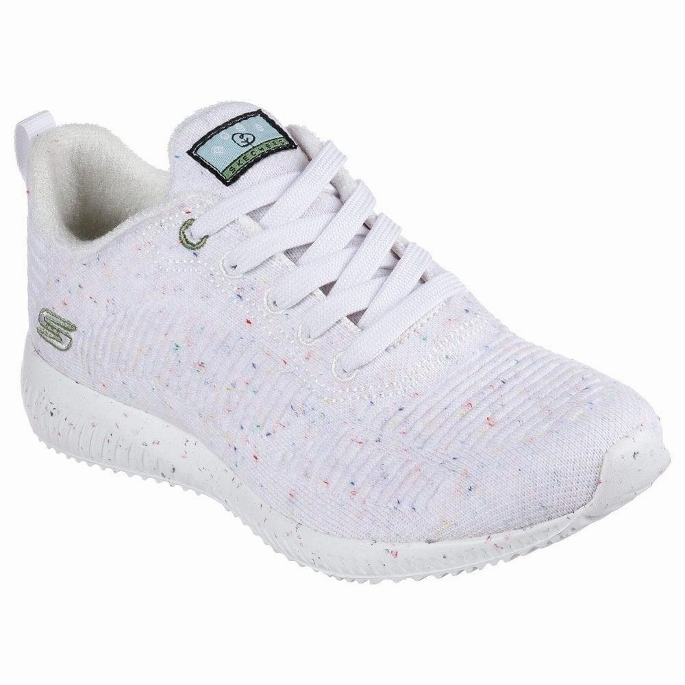 Womens Wide Fit Skechers Bobs Squad Reclaim Life 117282 Walking Sneakers Business Casual Walking Shoes