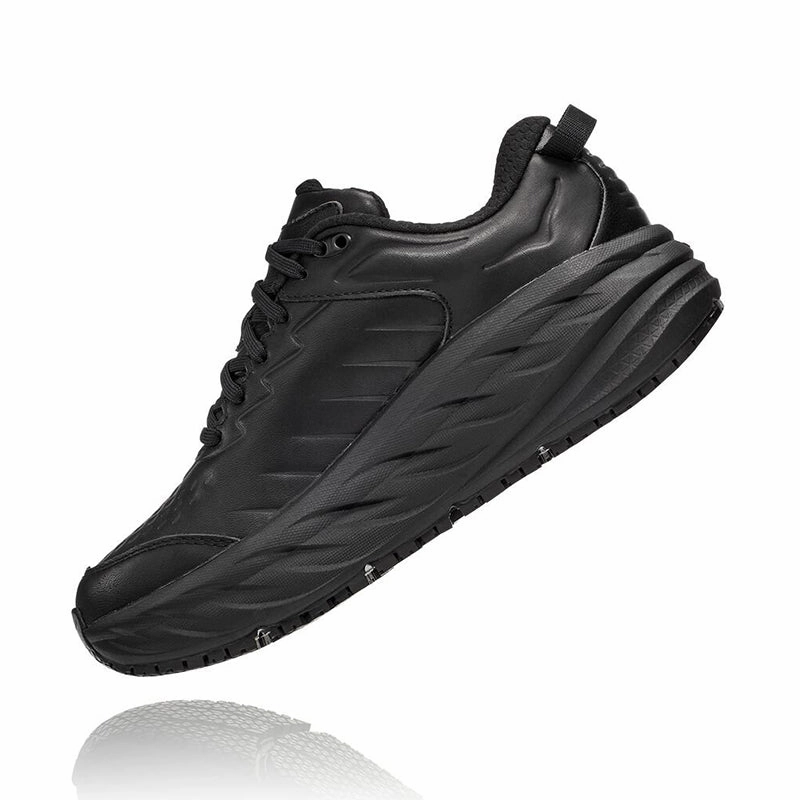 Shoes For Cross Country Women's Bondi Slip Resistant (WIDE) Black/Black