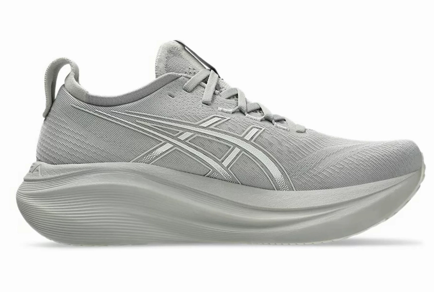 Men's ASICS Gel Nimbus 27 - Seal Grey/Lake Grey High Heel Bikini