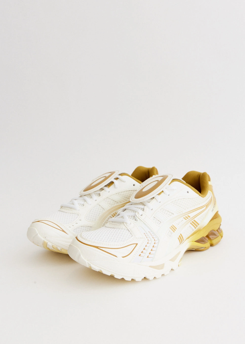 x The Museum Visitor GEL-Kayano 14 'White Gold' Sneakers Asics Prime Attack Wrestling Shoes