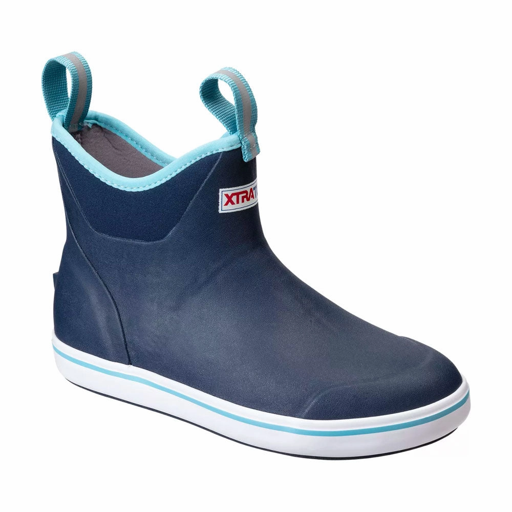 XTRATUF Women's Ankle Pull-On Deck Boots Studded Slip On Shoes