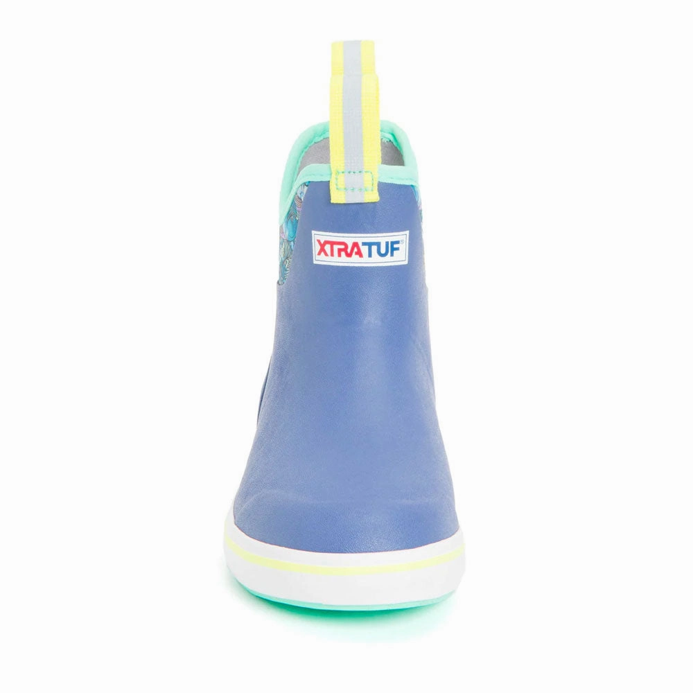 Slip-on Slippers With Rubber Sole XTRATUF Women's FisheWear Ankle Deck Boots- Purple / Totally Tarpon