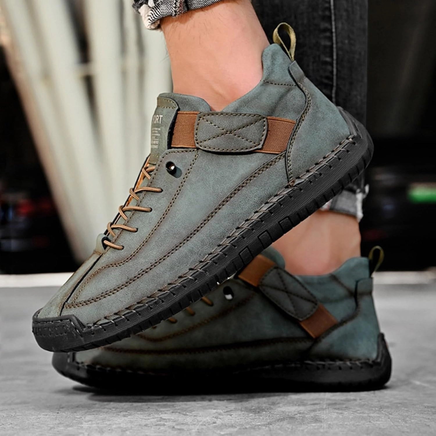 IWIHMIV Mens Slip On Shoes Men's Walking Running Tennis Shoes Athletic Casual Comfortable Sneakers Walking Shoes for Men Trending Running Shoes