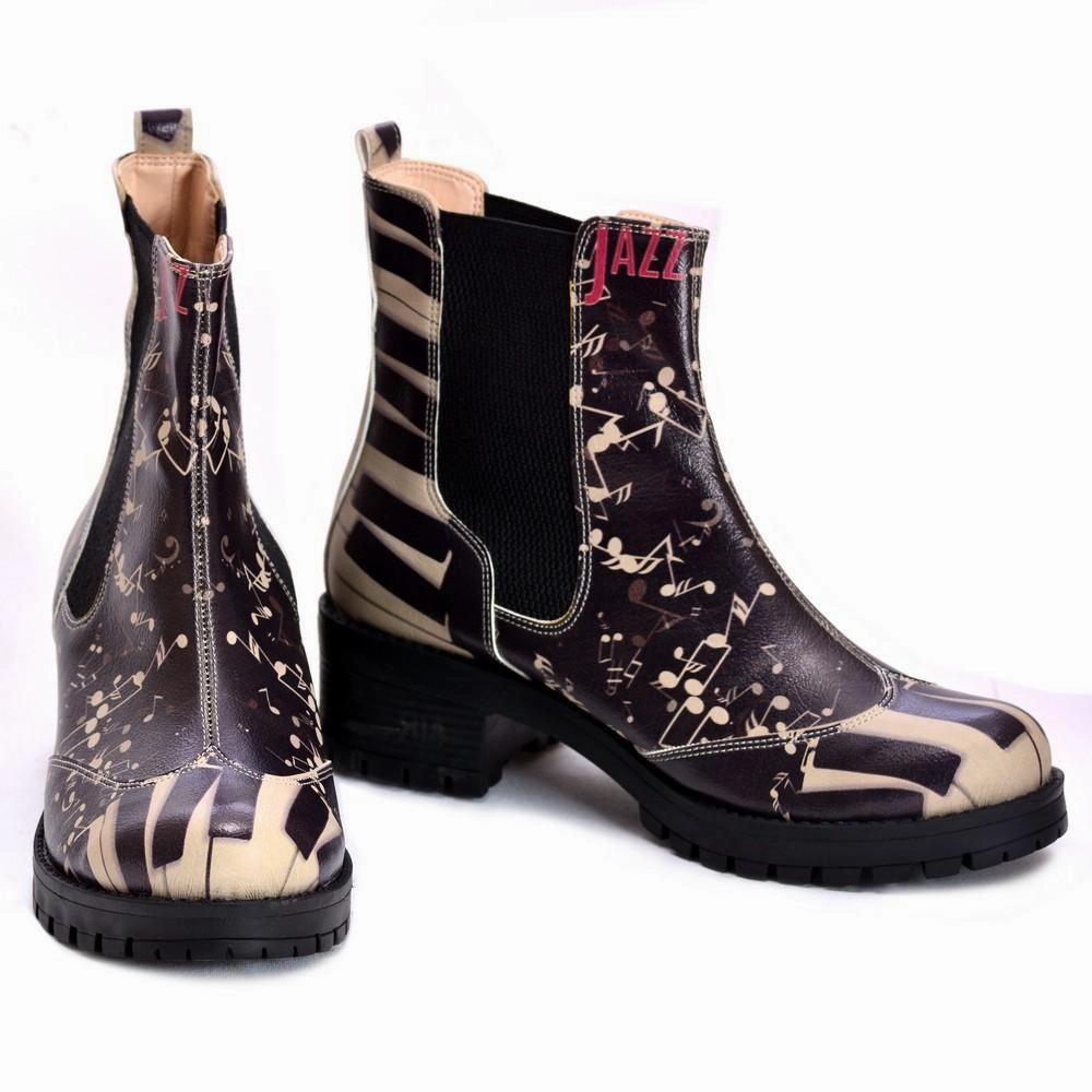 Jazz Short Boots LAS107 Sparkly Knee High Boots