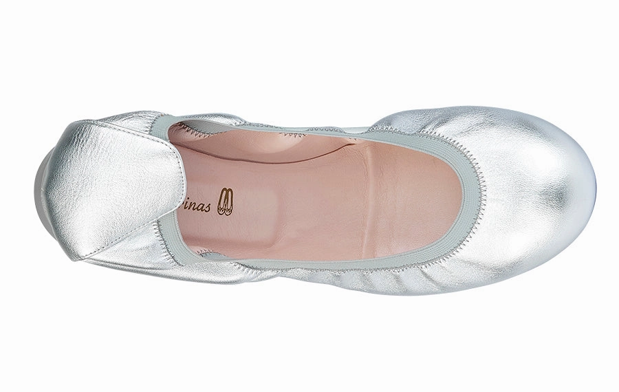 Flat Wedge Shoes Pb Lolly Silver