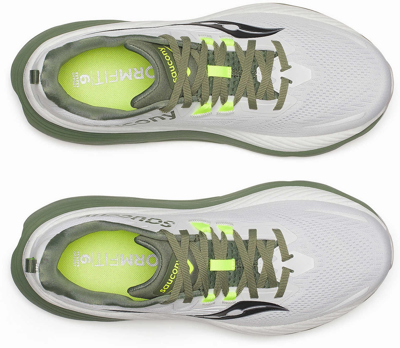 Saucony Hurricane 24 Mens Running Shoes - White I Want To Run But I Don't Like Running Shoes