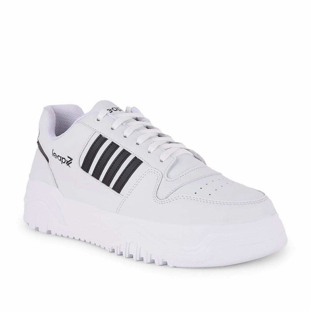 Leap7x Casual White Lacing Sneakers For Men JAXER-1E By Liberty Wedding Bride Sneakers